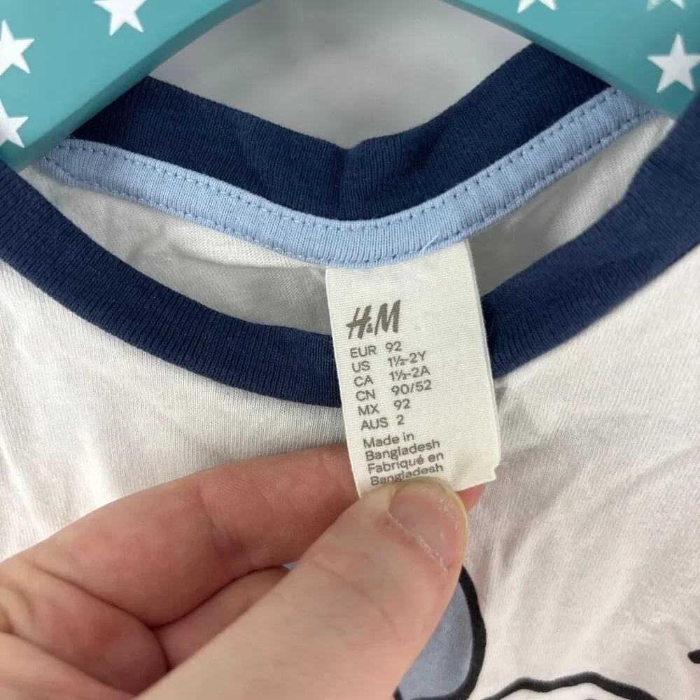 H&M anchor tattoo style tshirt kids
